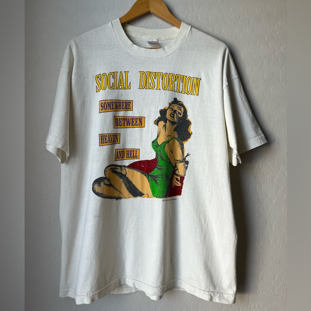 Vintage 1992 Social Distortion Concert Tee